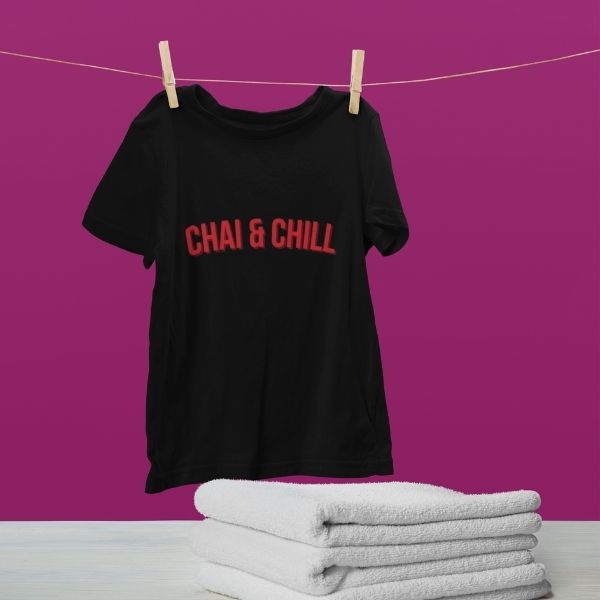chai and chill t shirt for chai lovers women girls