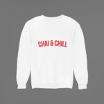 white unisex sweatshirt for men and women cotton online under 1000 netflix chai and chill