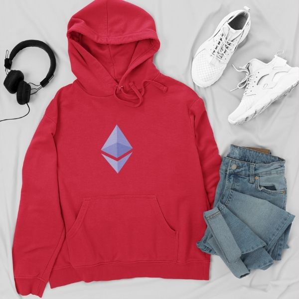 ethereum tshirt design crypto tshirts hoodie red